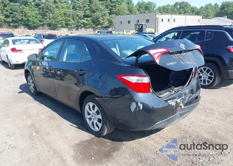 2016 Toyota Corolla Le from USA, damaged, VIN 2T1BURHE6GC737334